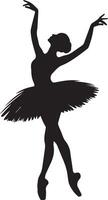 Ballerina silhouette Dancer vector