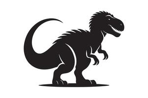 Clean and Professional Dinosaur Silhouette Vectors