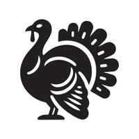 Simple Turkey Design for Beginner Creators vector