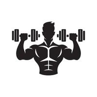 Elegant Dumbbell Vectors for Health Campaigns