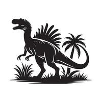 Minimalist Dinosaur Design for Modern Branding vector