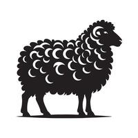 High-Resolution Sheep Illustration for Graphics vector