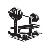 Creative Weight Bench Graphic for Custom Designs vector