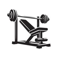 Dynamic Weightlifting Equipment Design for Print Use vector