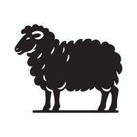 Minimalist Sheep Design Perfect for Logos vector