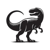 Bold Dinosaur Icon for Creative Design Projects vector