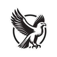 Bonelli's Eagle Silhouette Vectors for Wildlife and Forest Themes