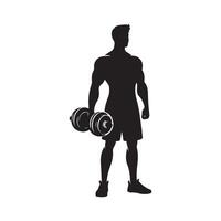 Versatile Dumbbell Design for Strength Training Promotions vector