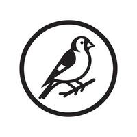 Elegant Goldfinch Silhouette Vectors for Wildlife-Themed Projects
