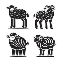 High-Resolution Dumbasheep Silhouette Vectors for Creative Use