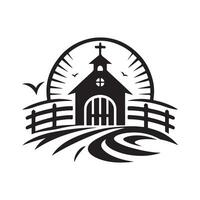 Farm Gate Silhouette Vectors for Organic and Sustainable Branding