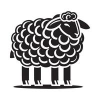 Artistic Dumbasheep Silhouette Illustrations for Custom Projects vector