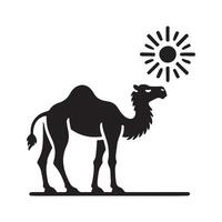 Camel Silhouette Illustrations for Illustrative Storytelling and Digital Art vector