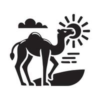 Creative Camel Silhouette Illustrations for Digital Art and Web Design vector