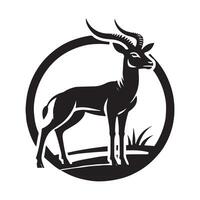 Download Versatile Impala Silhouette Graphics for Professional Use vector