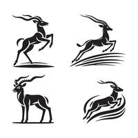 Impala Silhouette Vectors Pack for Custom Design Projects
