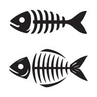 Download Fishbone Silhouette Illustrations for Eco-Friendly Projects vector