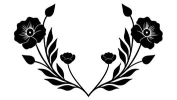 Simple floral dividers and underlines free illustrations vector