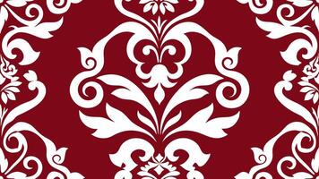Ornate Damask Pattern Classic Free for Wallpaper or Fabric Design vector