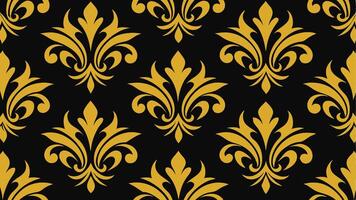 Free Classic Elegance Damask Pattern Seamless Background for Luxury Design vector