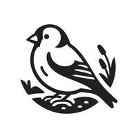 Goldfinch Silhouette Vectors Ideal for Eco-Friendly Branding Projects