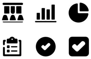 business analytics graphics icon vector