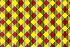 simple abstract red yellow color creative plaid check pattern vector