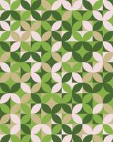 Abstract green geometric nature pattern background vector