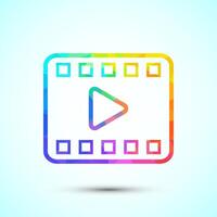 icon design, camera icon, camera symbol, movie sign low poly style vector