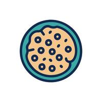 Savory Pizza Slice Icon Design vector