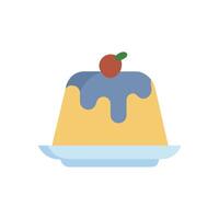 Sweet Pudding Icon Design vector