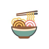 Delicious Ramen Icon Design vector