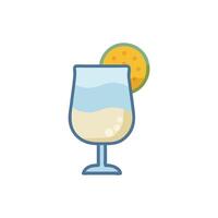 Refreshing Pisco Sour Icon Design vector
