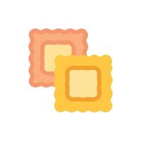 Classic Ravioli Icon Design vector