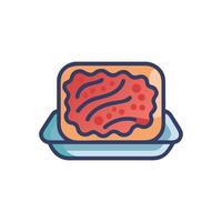 Classic Pulled Pork Icon Design vector