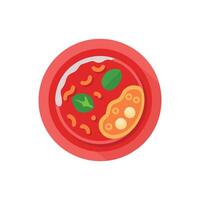 Flavorful Red Curry Icon Design vector