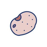 Fresh Potato Icon Design vector