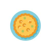 Delightful Quiche Icon Design vector