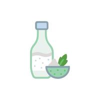 Zesty Ranch Dressing Icon Design vector