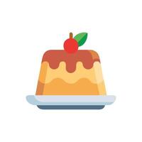 Creamy Pudding Icon Design vector