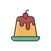 Decadent Pudding Icon Design vector