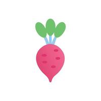 Vibrant Radish Icon Design vector