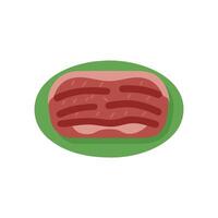 Tender Pulled Pork Icon Design vector