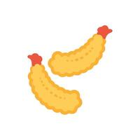 Tasty Tempura Icon Design vector