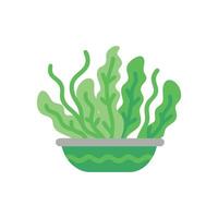 Nutritious Seaweed Salad Icon Design vector