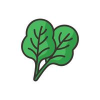 Healthy Spinach Icon Design vector
