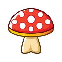 Stylish mushroom-shaped stool with vibrant color vector