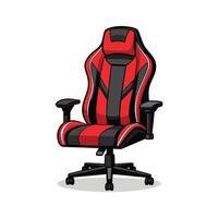 Creative high backrest gaming chair design vector