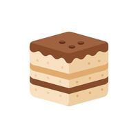 Flavorful Tiramisu Icon Design vector