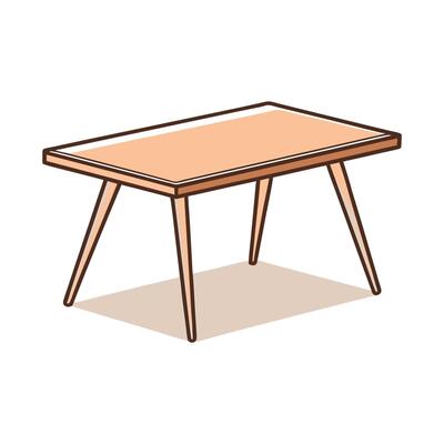 Stylish Scandinavian coffee table with minimalist features
